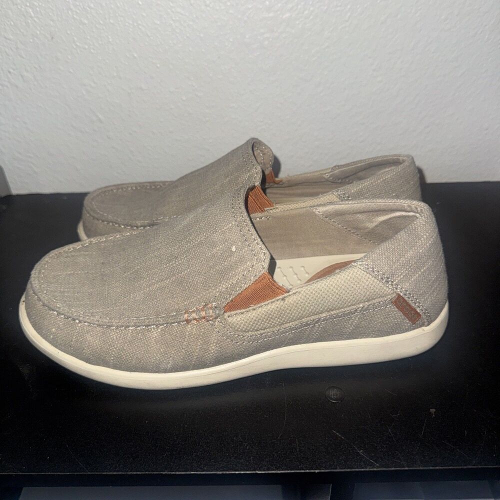 Crocs Men’s Loafers - Santa Cruz Slip On Canvas Loafers, Slip On Shoes Size 7 - Picture 3 of 7